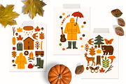 AUTUMN STORY Graphics Collection, an Animal Illustration by Katerina Osa (Thumbnail 8 of 15)
