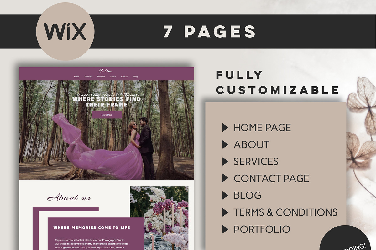 Wix Photography Website Template, a Wix Template by Design House (Photo 2 of 10)