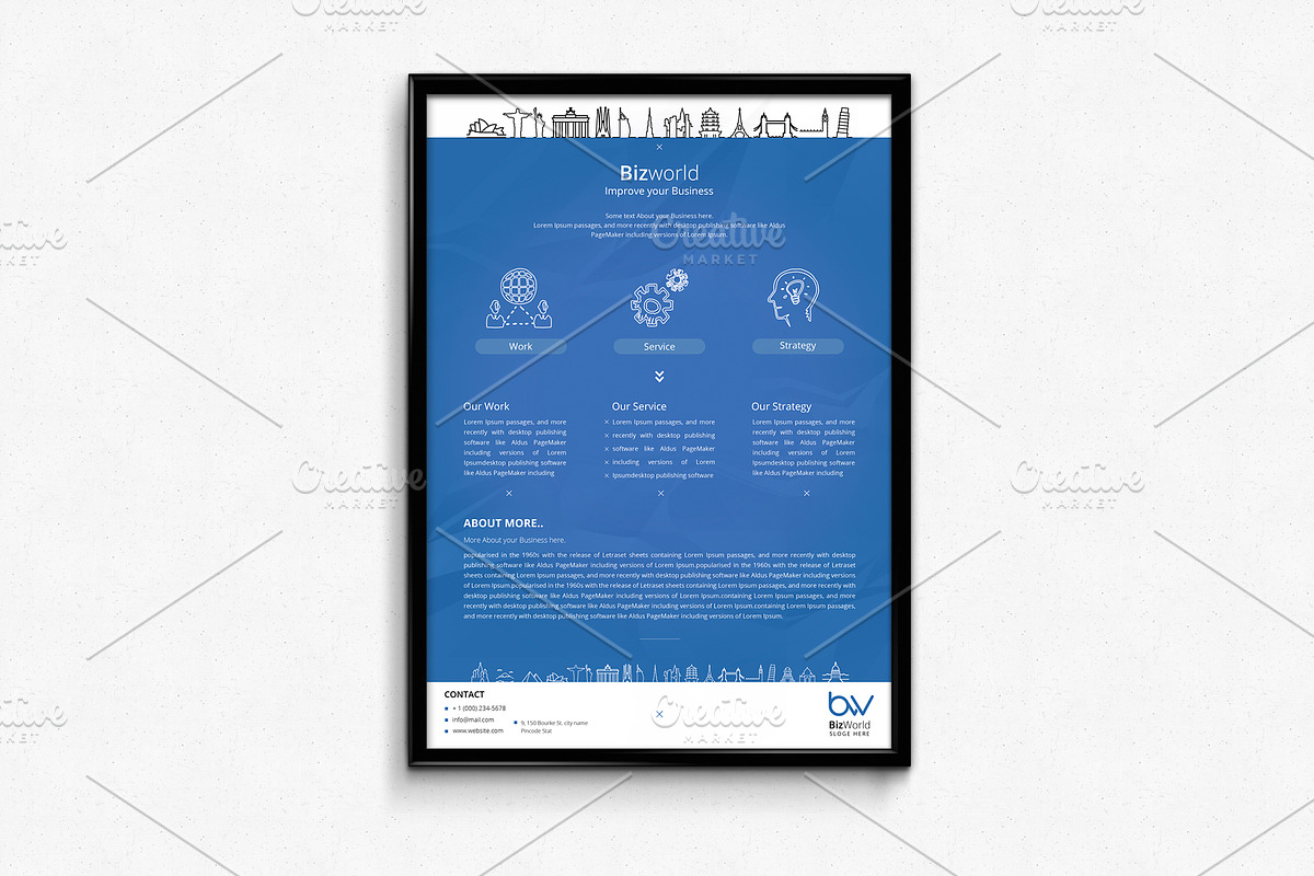 Minimal Clean & Corporate Flyer, a Flyer Template by Awns Creators (Photo 1 of 4)