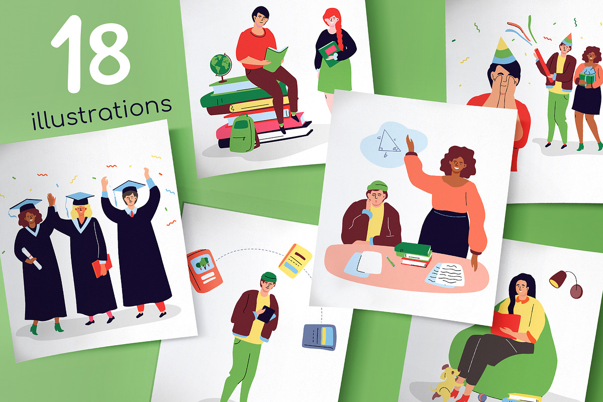 Human - Campus Life Illustrations, a Templates & Theme by Boyko Pictures (Photo 2 of 13)
