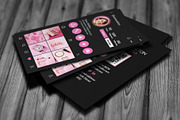 Dark Theme Instagram Business Card, a Business Card Template by Saman Osama (Thumbnail 2 of 5)