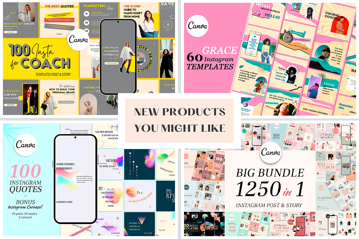 Instagram Creator For Coach | CANVA, a Social Media Template by Lafnaeri