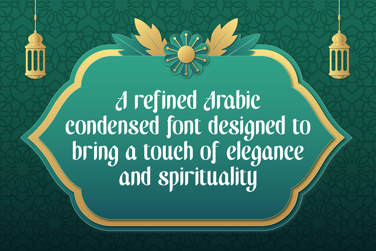 Rasyad - Elegant Arabic Ramadan Font, a Font by Pekotype (Photo 2 of 15)