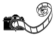 Vintage Camera Film Silhouette, an Object Illustration by yasushie (Thumbnail 16 of 31)