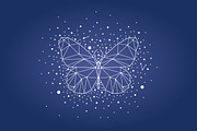 Geometric animals. Night sky., a Background Graphic by lycka (Thumbnail 6 of 7)