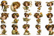 Easter Girl Clipart, an Illustration by Libby Wishes (Thumbnail 5 of 6)