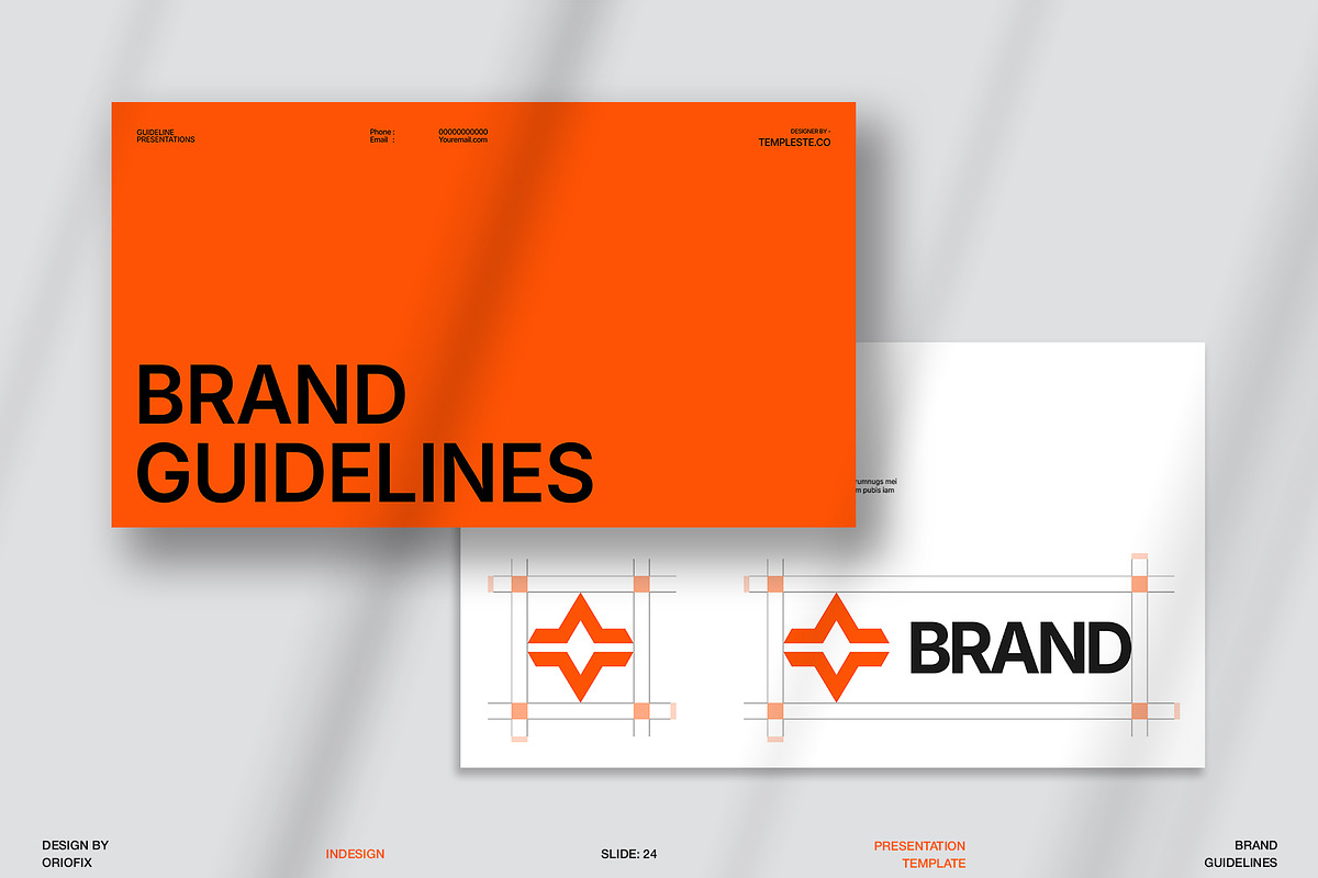 Brand Guideline Presentation, a Presentation Template by Oriofix (Photo 4 of 11)