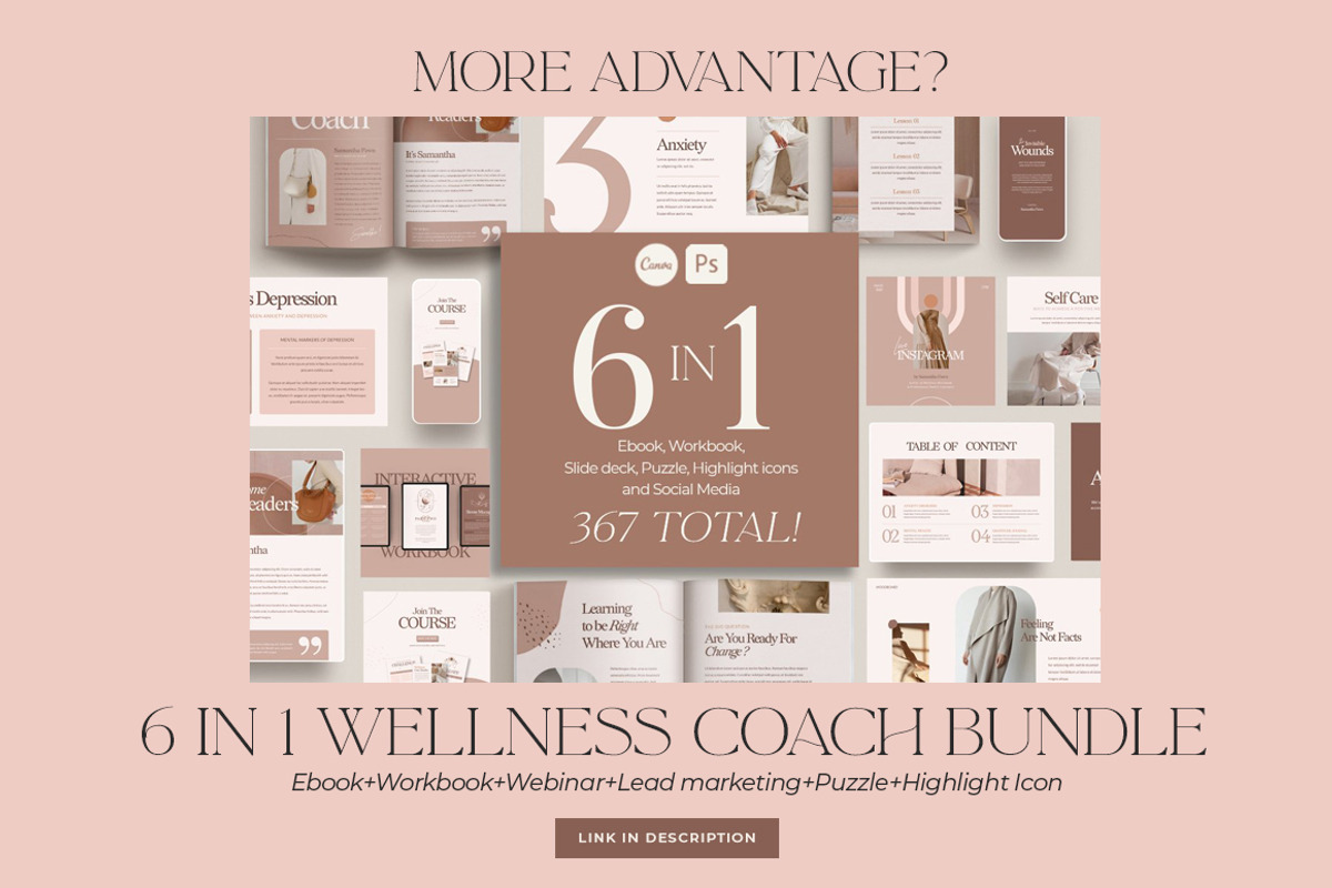Instagram Puzzle Wellness CANVA | PS, a Social Media Template by Eviory (Photo 10 of 18)