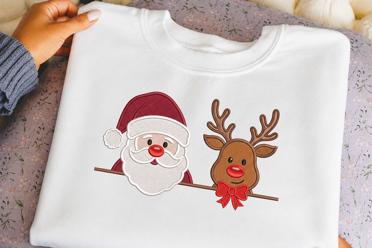 Santa Reindeer Christmas PNG, an Object Illustration by DreamCafeArt (Photo 6 of 6)