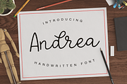 Andrea, a Script Font by Larin Type Co. (Thumbnail 1 of 7)