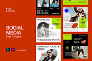 Trendy Fashion Brand Social Media, a Social Media Template by FDR Studio (Thumbnail 1 of 3)