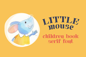 LittleMouse Children Book Serif Font