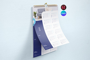 Canva Calendar 2026, a Stationery Template by Pixelpick