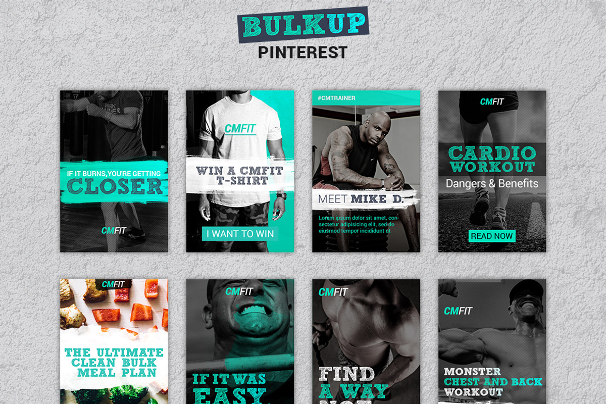 BULKUP-Social Media Pack, a Social Media Template by Numszky Creative (Photo 5 of 6)
