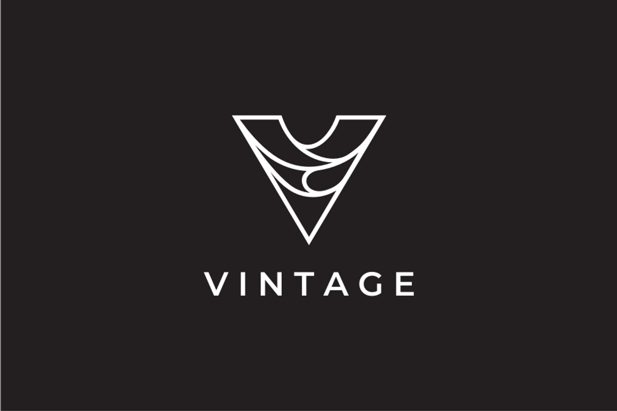 Vintage Letter V logo design, a Branding & Logo Template by yopie (Photo 3 of 4)