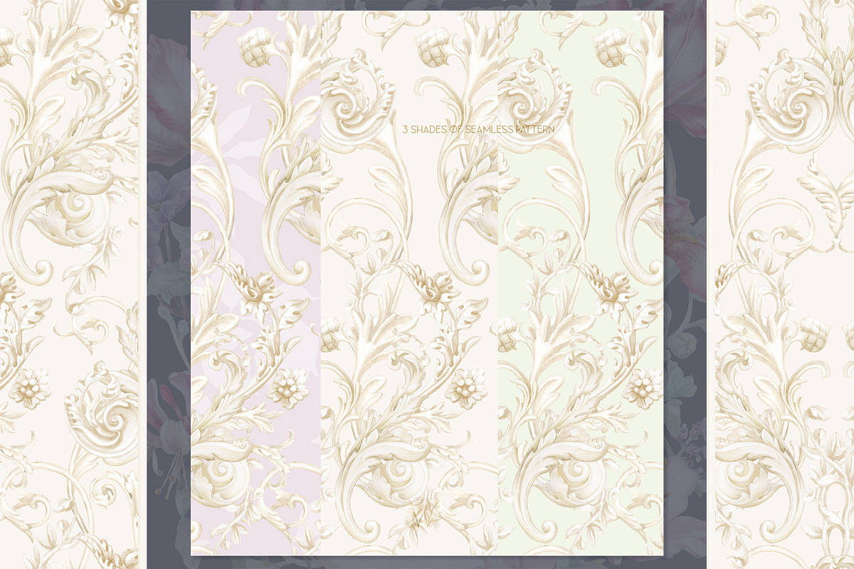 Floral crest hand drawn clipart, a Decorative Illustration by WonderWonder (Photo 6 of 6)