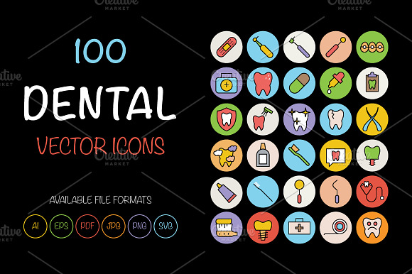 100 Dental Icons