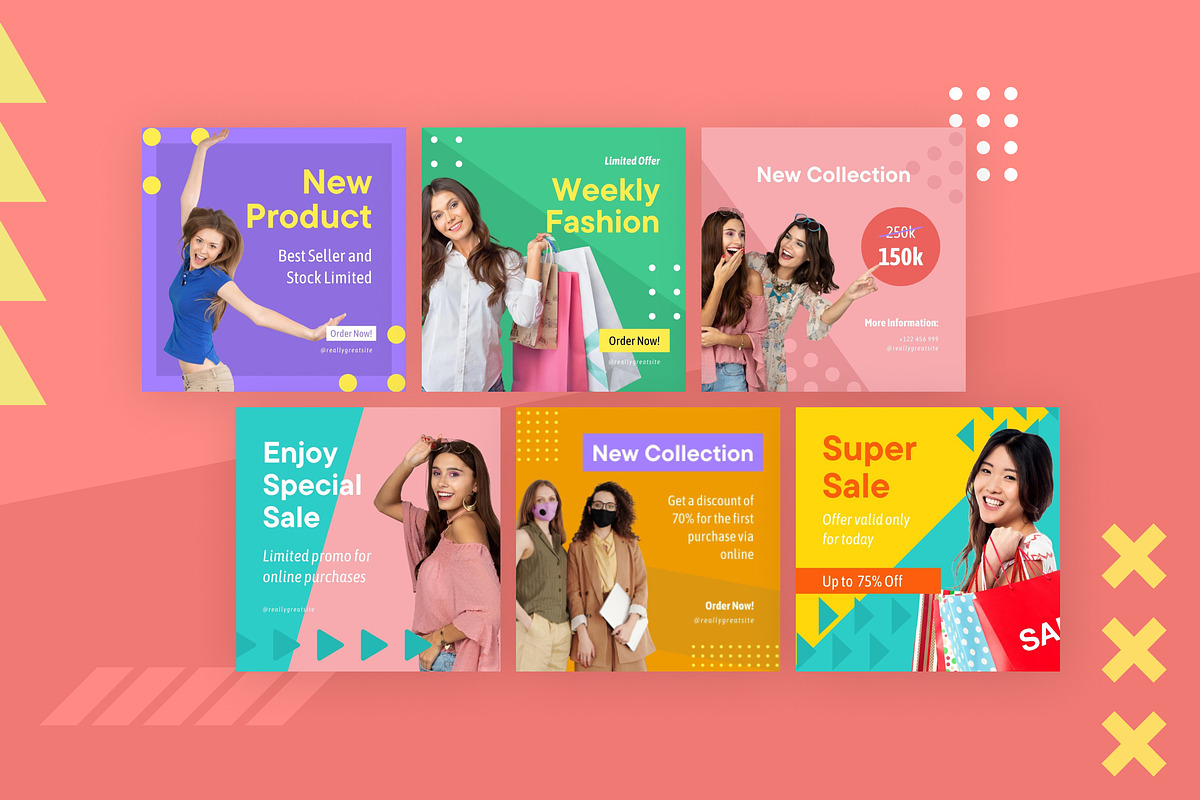 Playful Promo Banner Canva Template, a Social Media Template by Brandearth RRGraph (Photo 4 of 8)