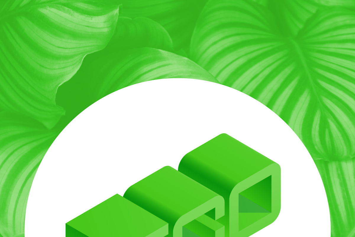 Vector 3D isometric green letters preview 5