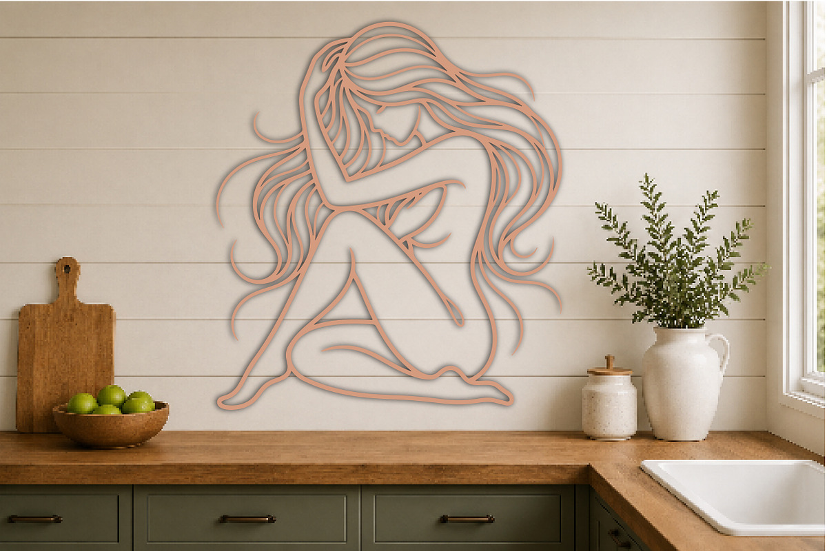 Elegant Woman Laser Cut SVG, an Object Graphic by DreamCafeArt (Photo 3 of 4)