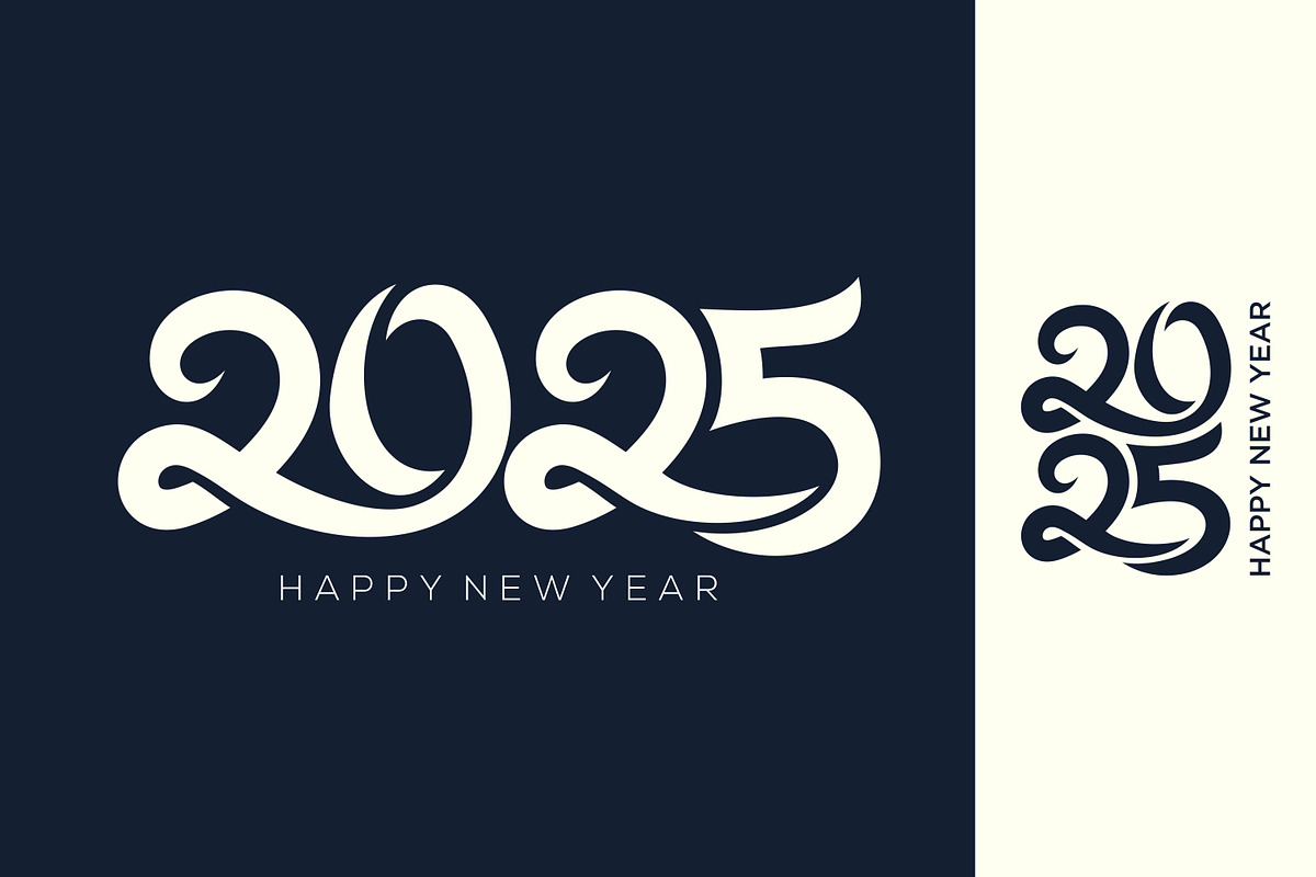 2025 Happy New Year design vector., a Branding & Logo Template by BARONSTD (Photo 3 of 3)