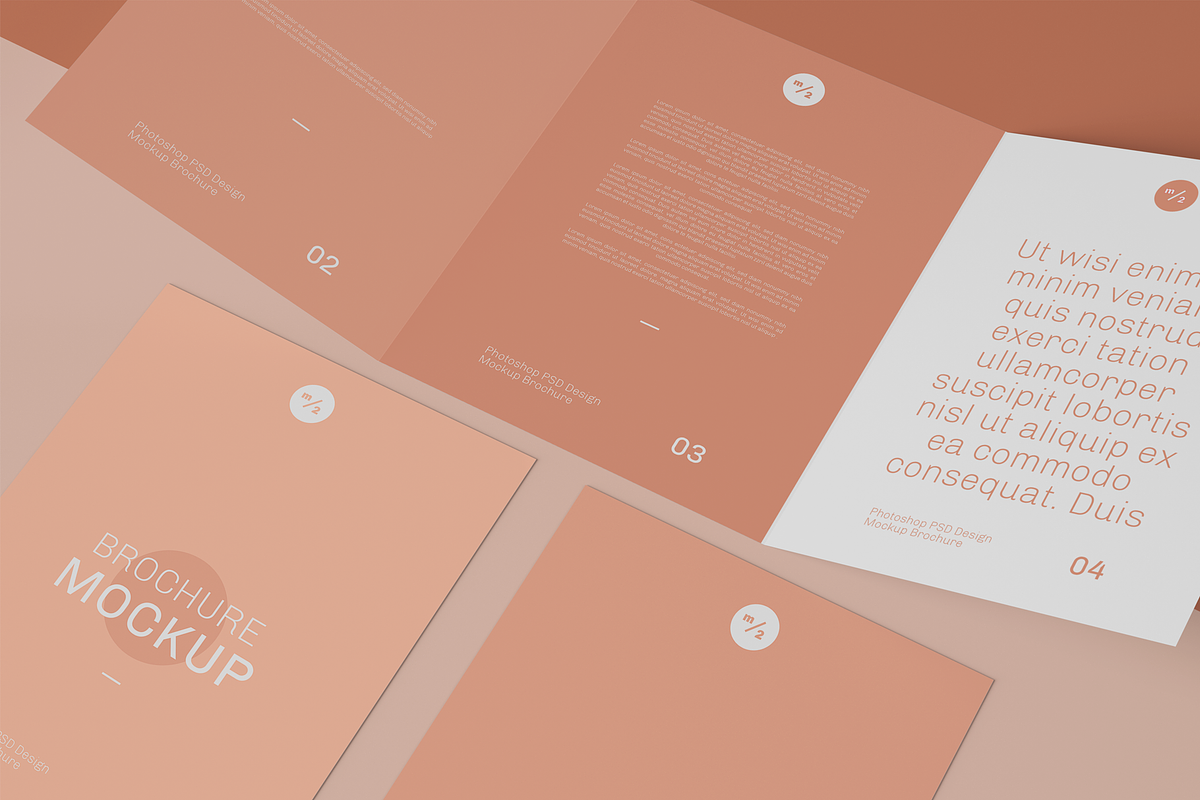 Trifold Brochure Mockup, an Advertising Mockup by Xtrahive
