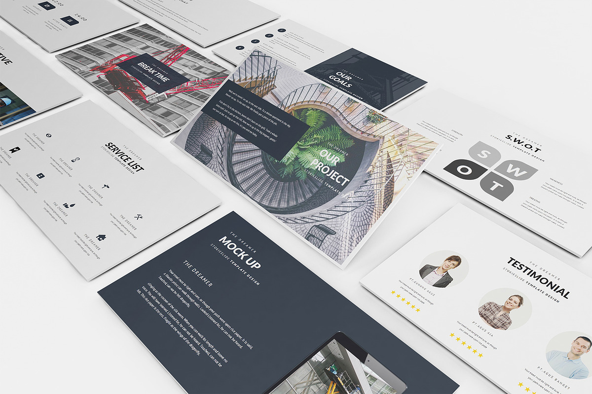 Modern Construction Powerpoint, a Presentation Template by Incools Stokie