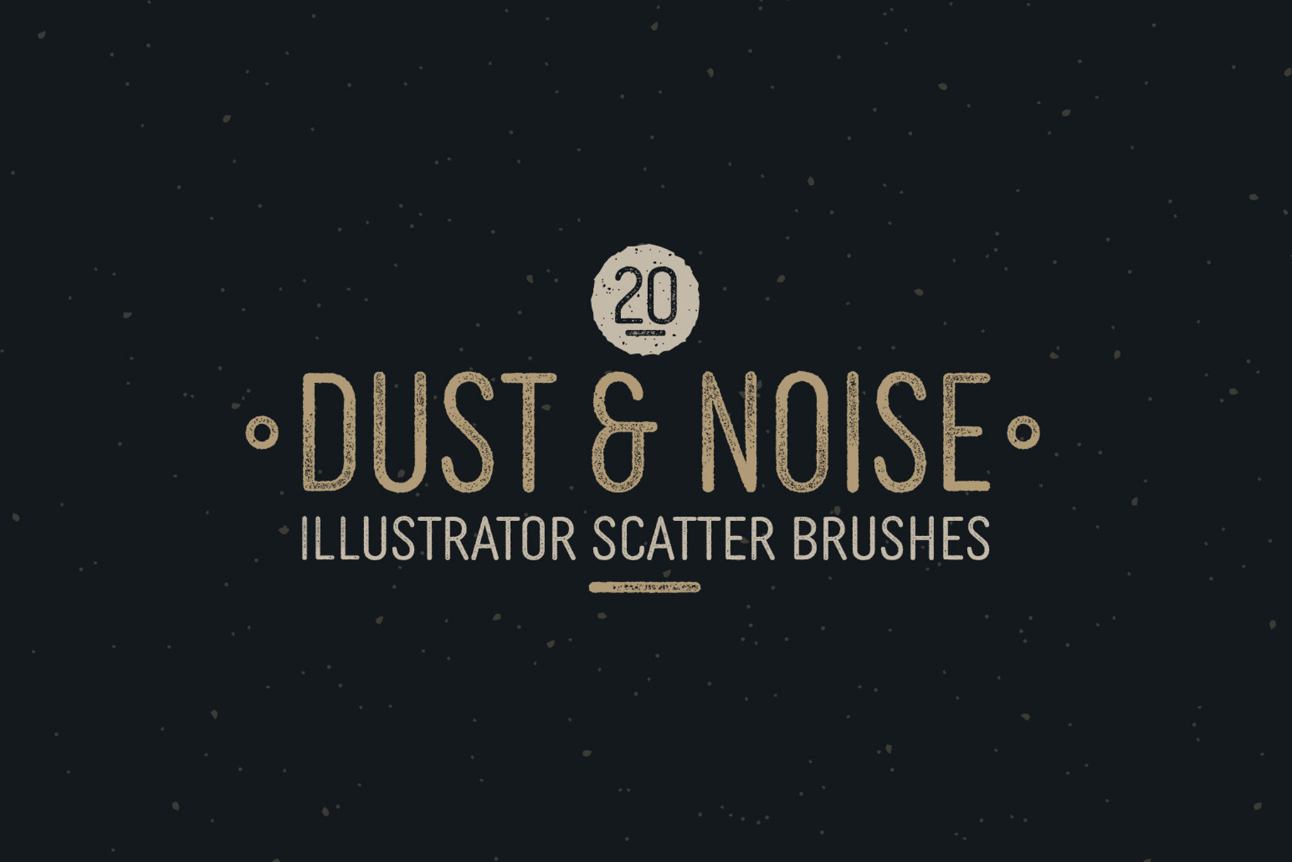 Dust & Noise Illustrator Brushes, a Brush AddOn by Medialoot
