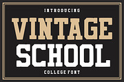Vintage School, a Slab Serif Font by Fourteen Letter (Thumbnail 1 of 6)