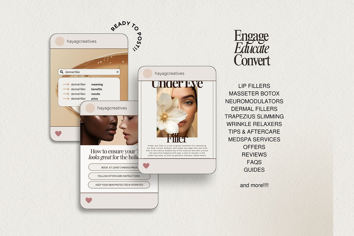 Botox and Filler Instagram Templates preview 6