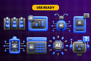 Artificial intelligence 3d Icon Pack, an Object 3D Model by Ui Stock (Thumbnail 3 of 6)