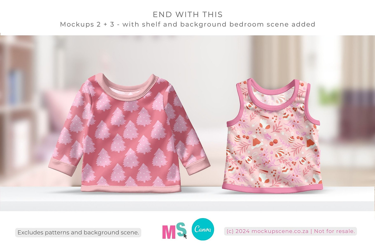 Infant Pants Top Canva Smart Mockup, an Apparel Mockup by Mockup Scene (Photo 9 of 13)