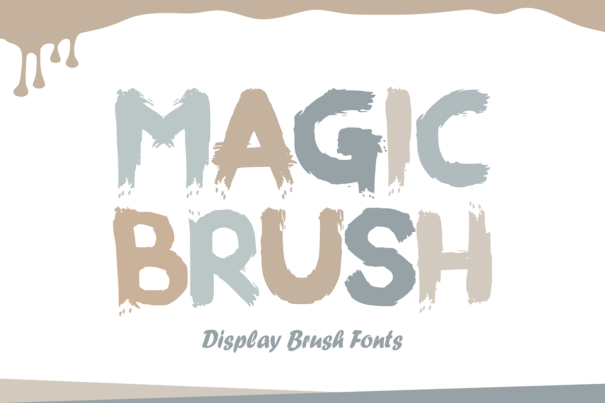 Magic Brush - Brush Font Types, a Font by KiddoGlyphs Studio (Photo 1 of 3)