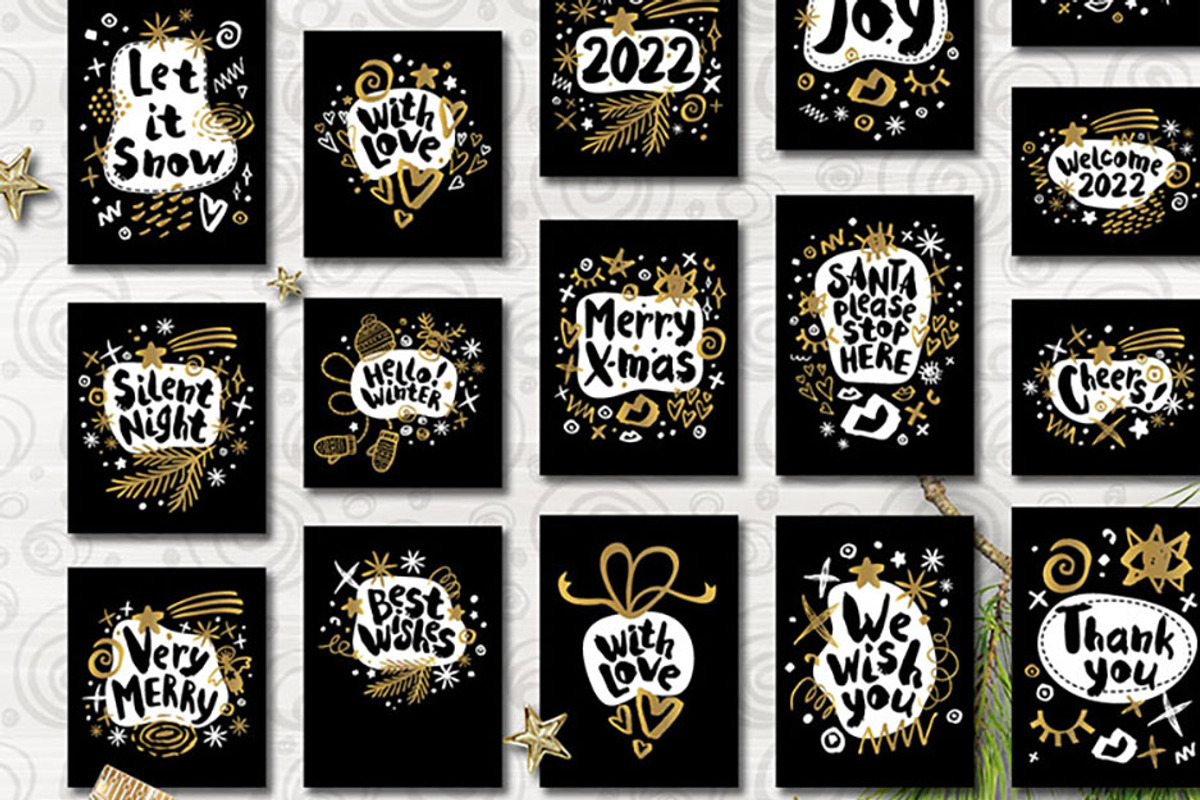Gold, Black, White, Christmas, an Object Graphic by Iraida_Bearlala (Photo 8 of 10)