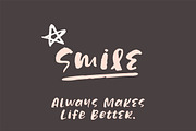 Share Smile - Brush Font + Dingbats, a Script Font by Paperly Studio (Thumbnail 5 of 9)