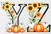 Floral Halloween Alphabet Letter, an Illustration by DreamCafeArt (Thumbnail 6 of 6)