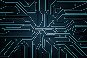 Micro chip elements, web security, a Technology Illustration by OKart.studio (Thumbnail 4 of 6)