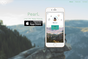 Pearl. | An Elegant App Landing Page
