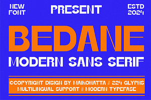 Bedane - Modern Sans Serif