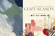 Fall painted abstract background, a Background Graphic by Yuliya Derbisheva (Thumbnail 1 of 17)
