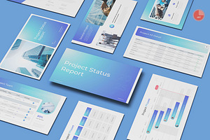 Project Status Report Powerpoint, a Presentation Template by Pixslides