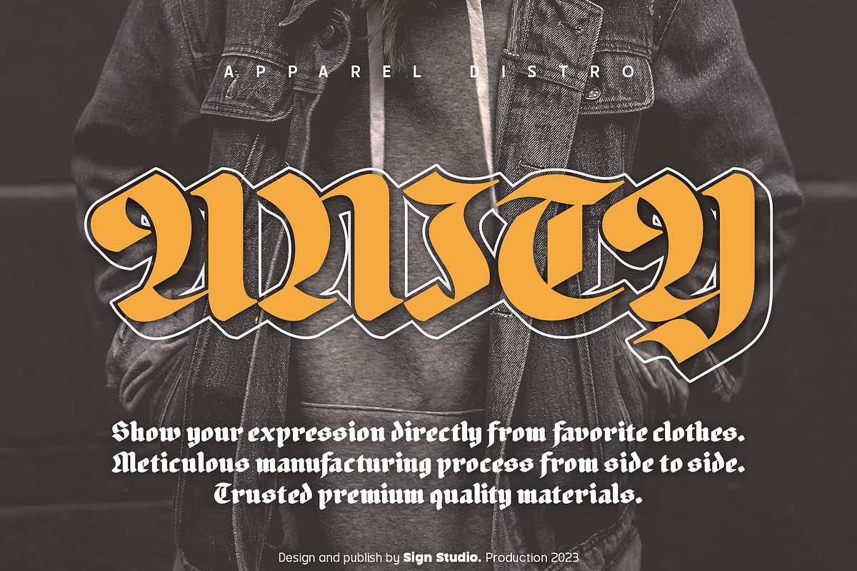 Black Sigra, a Blackletter Font by Sign Studio (Photo 3 of 10)