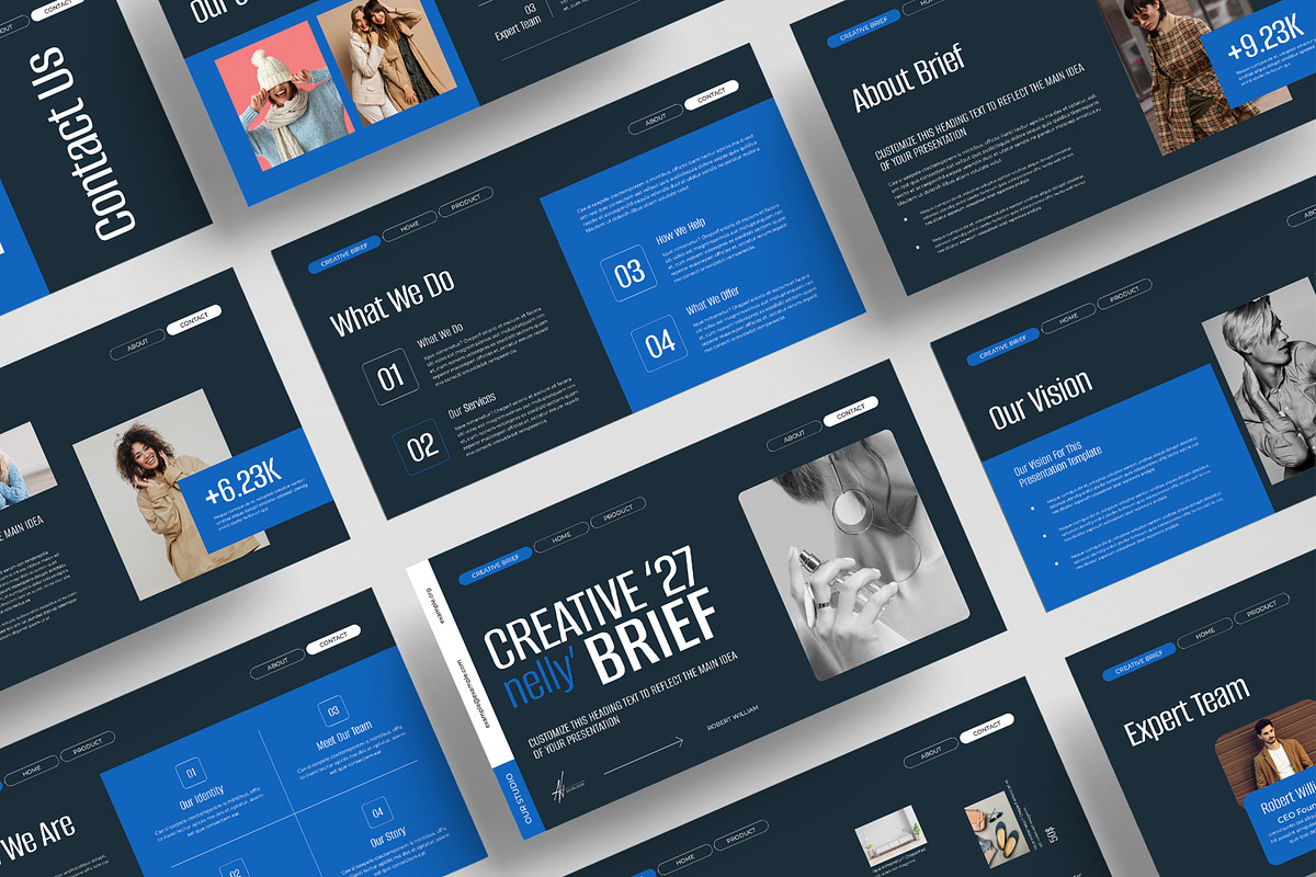 Creative Brife Presentation Template, a Presentation Template by MightyDesign (Photo 1 of 8)