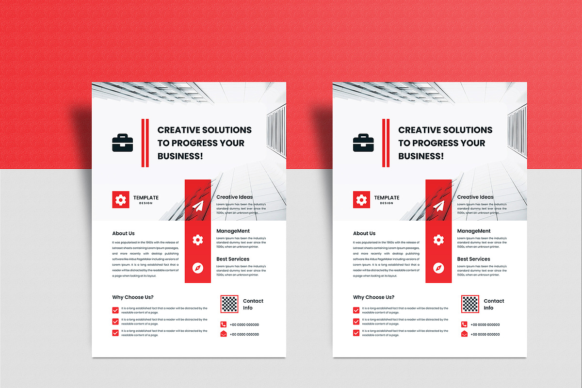 Minimal Clean Business Flyer Design, a Flyer Template by mijli (Photo 6 of 12)