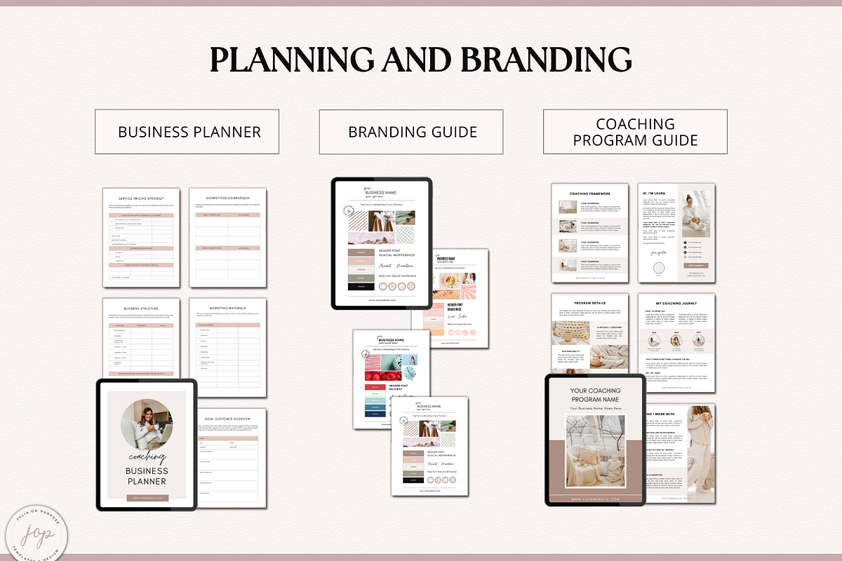 Coaching Business Template Bundle, a Templates & Theme by Julia On Purpose (Photo 3 of 8)