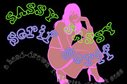 Sassy Serif a hand-drawn font, a Serif Font by Eryn Rose Design (Thumbnail 2 of 12)