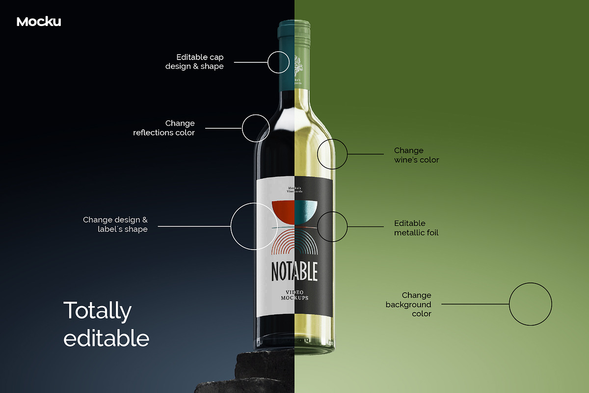 Notable - Bordeaux Wine Video Mockup, a Packaging Mockup by Mocku (Photo 11 of 14)