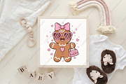 Coquette Christmas Gingerbread Man P, an Illustration by CraftArtStudio (Thumbnail 4 of 4)
