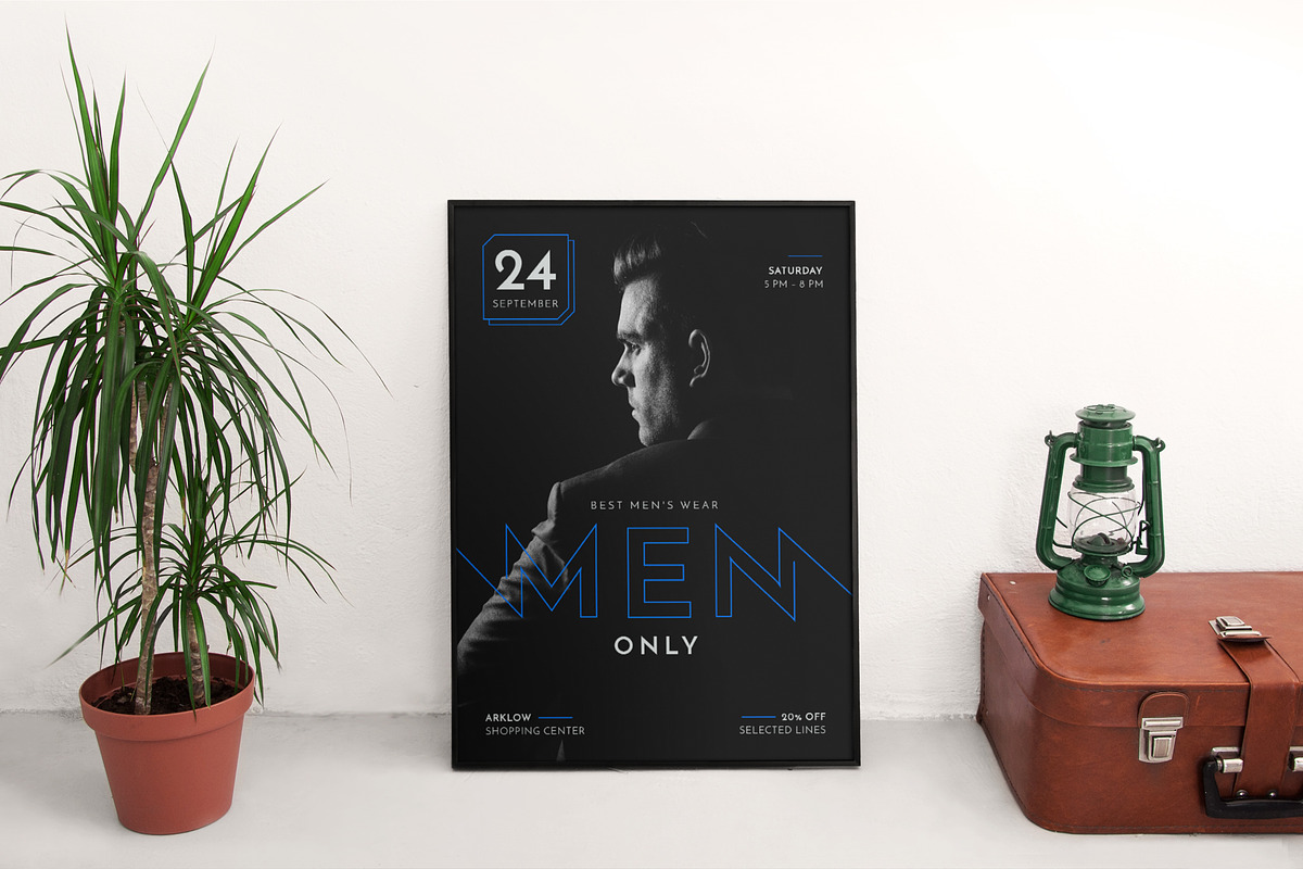 Mega Bundle | Mens Wear, a Poster Template by Amber Graphics