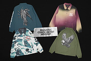 Realistic Coach Jacket Mockup, an Apparel Mockup by Uncentrifuged Pressure (Thumbnail 1 of 8)